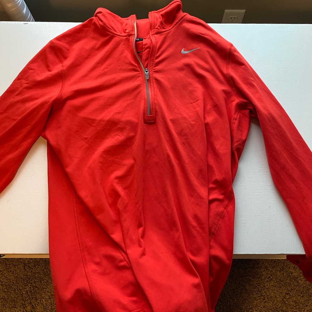 RED NIKE 1/4 ZIP
